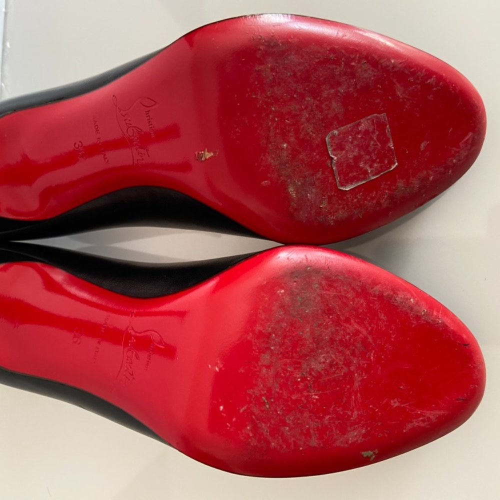 Christian Louboutin Black Simple Pump 100 Size 6 - Picture 8 of 9